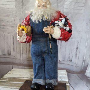 Lorraine Frances Farmer Santa Claus decor country